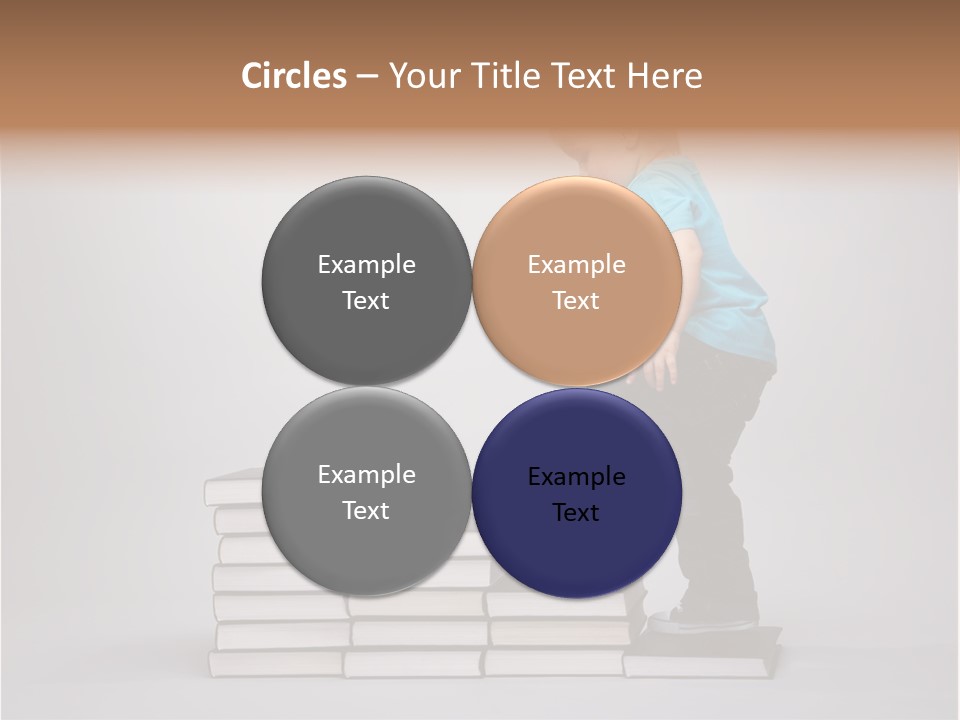 Young Book Homework PowerPoint Template