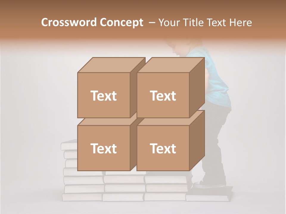 Young Book Homework PowerPoint Template