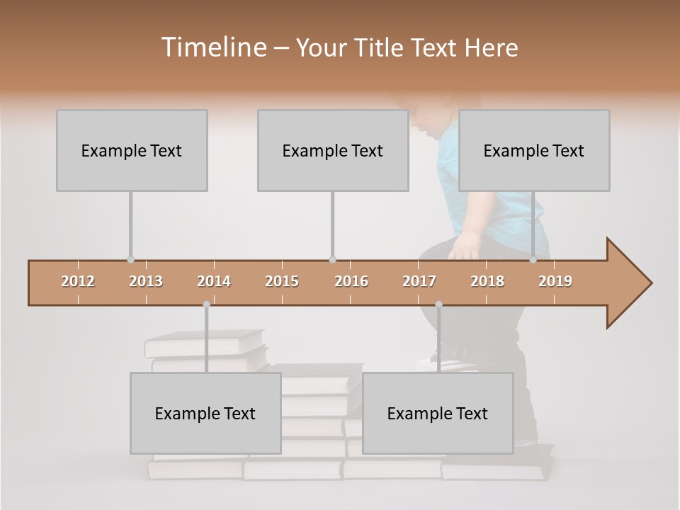 Young Book Homework PowerPoint Template