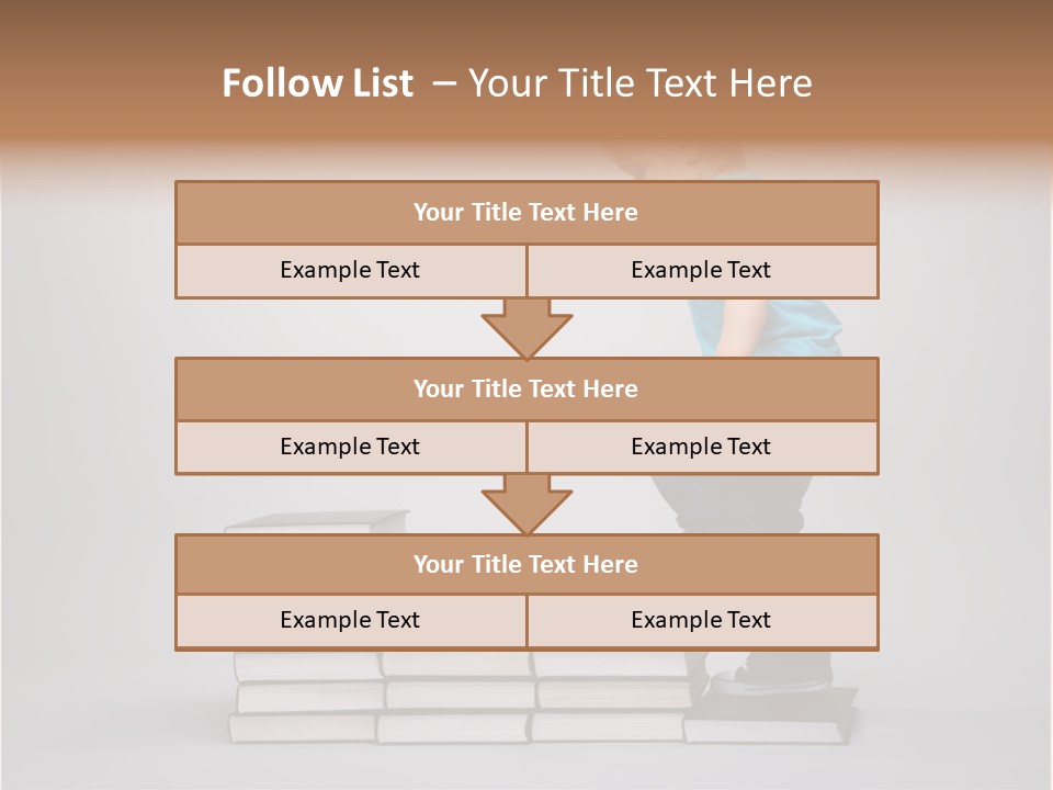 Young Book Homework PowerPoint Template
