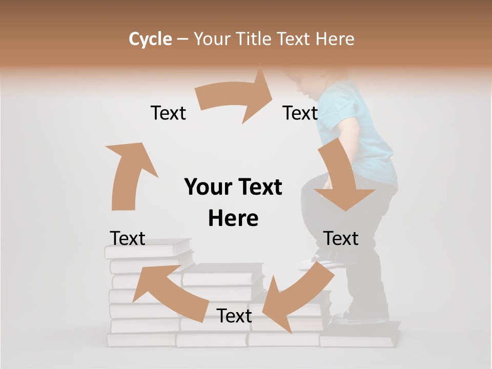 Young Book Homework PowerPoint Template