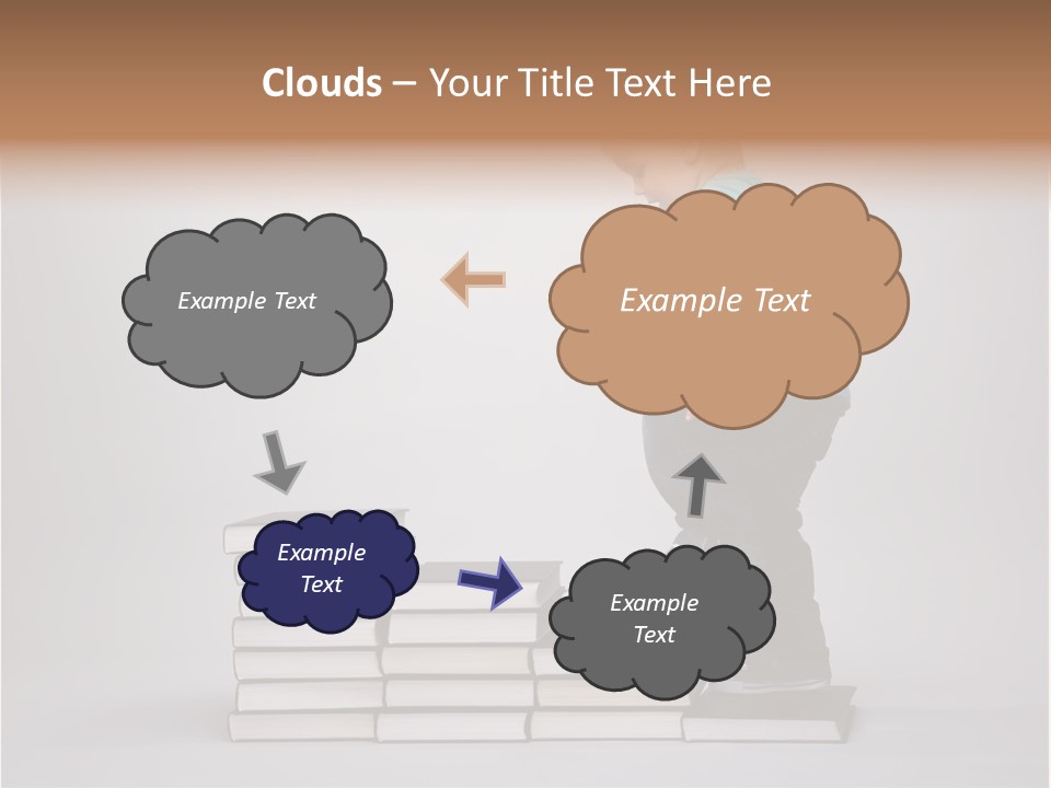 Young Book Homework PowerPoint Template