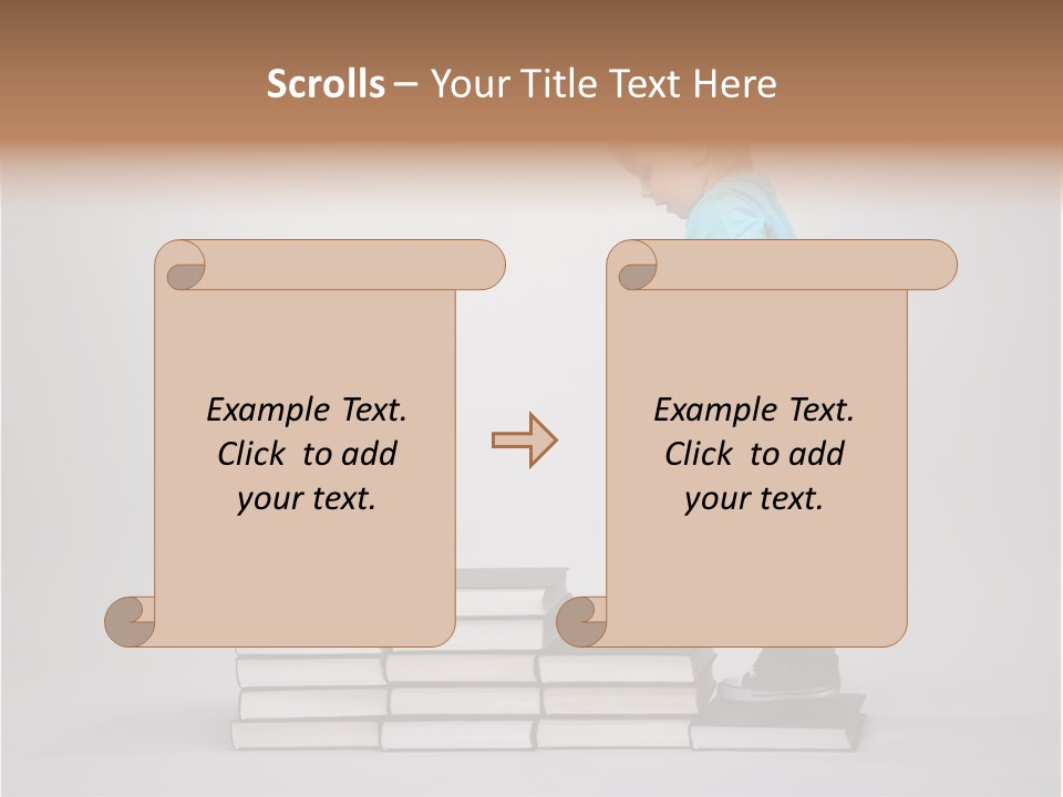 Young Book Homework PowerPoint Template