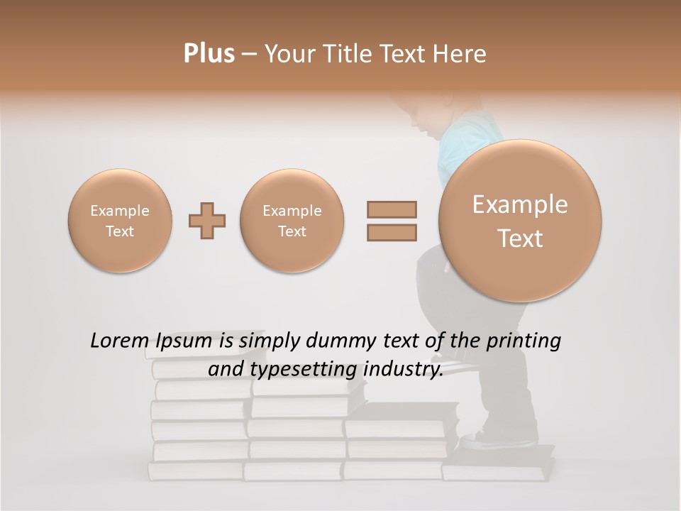 Young Book Homework PowerPoint Template