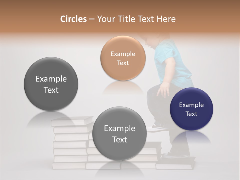 Young Book Homework PowerPoint Template