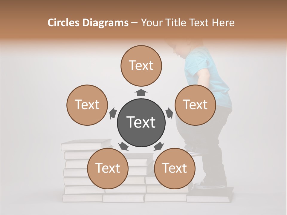 Young Book Homework PowerPoint Template