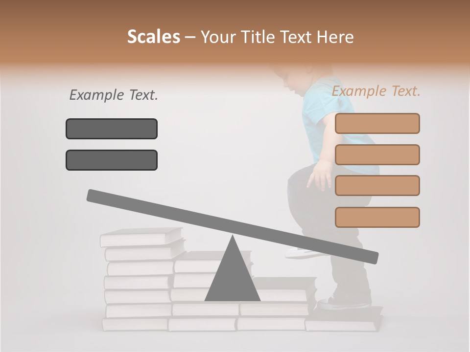 Young Book Homework PowerPoint Template
