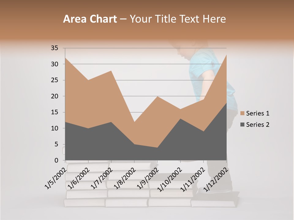 Young Book Homework PowerPoint Template