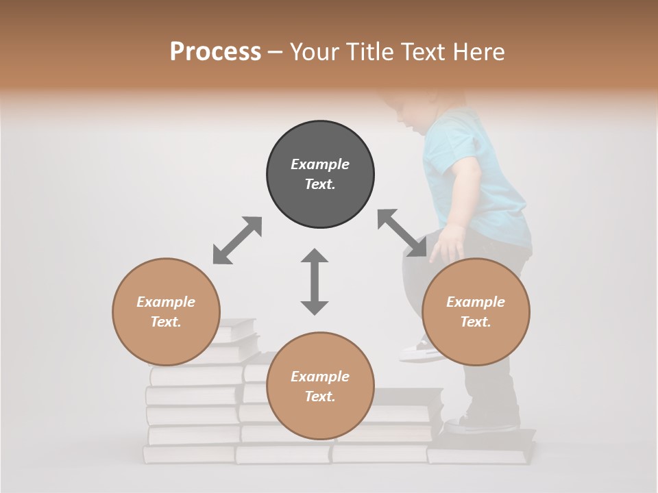Young Book Homework PowerPoint Template