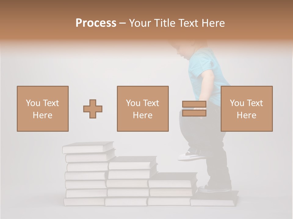 Young Book Homework PowerPoint Template