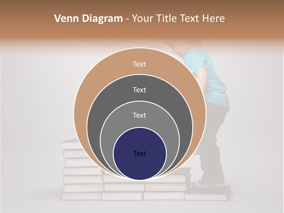 Young Book Homework PowerPoint Template