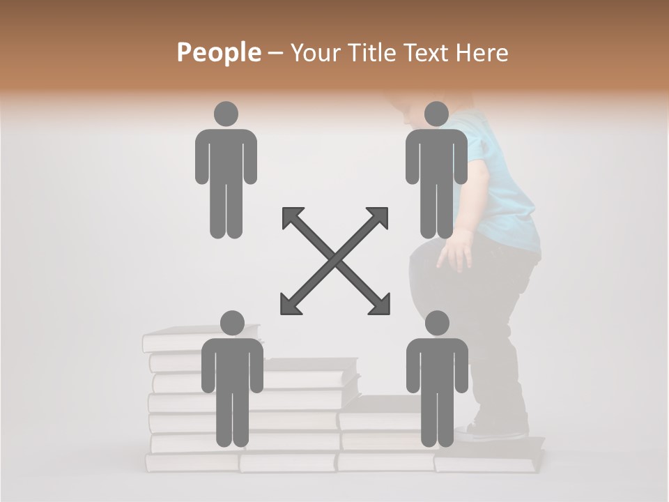 Young Book Homework PowerPoint Template