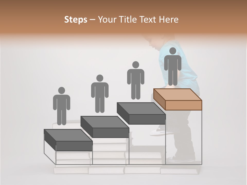 Young Book Homework PowerPoint Template