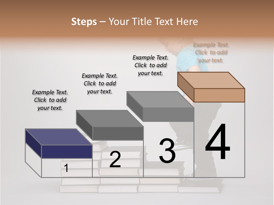 Young Book Homework PowerPoint Template