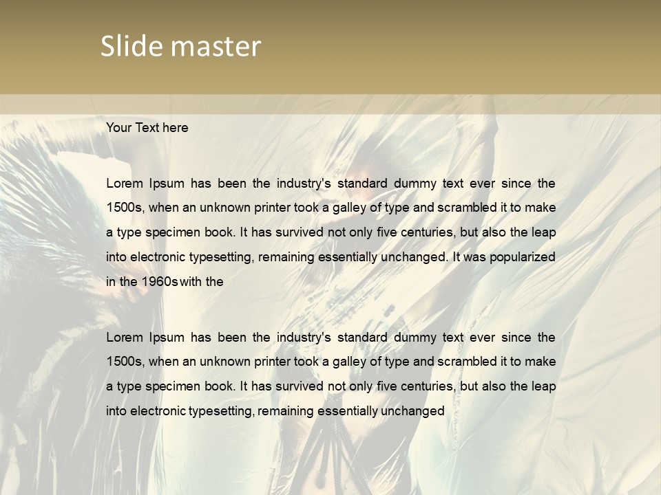 Beautiful Enjoyment Dress PowerPoint Template