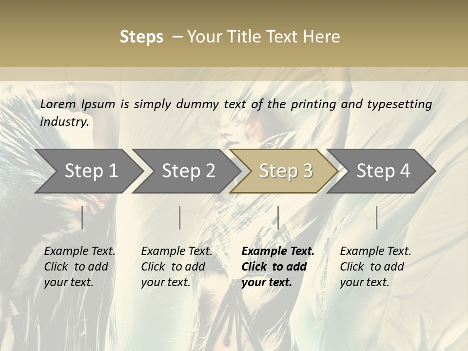 Beautiful Enjoyment Dress PowerPoint Template