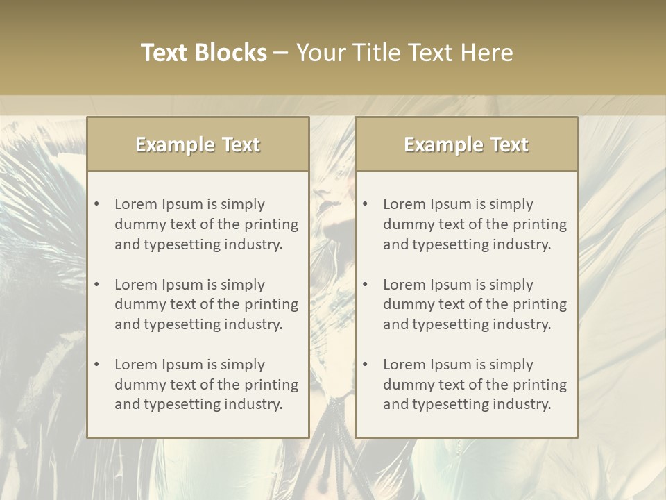Beautiful Enjoyment Dress PowerPoint Template