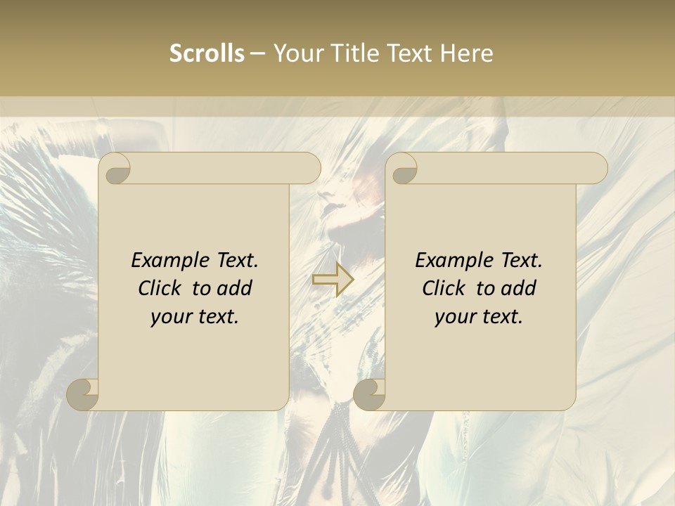 Beautiful Enjoyment Dress PowerPoint Template