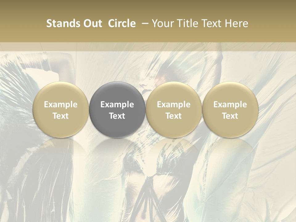 Beautiful Enjoyment Dress PowerPoint Template