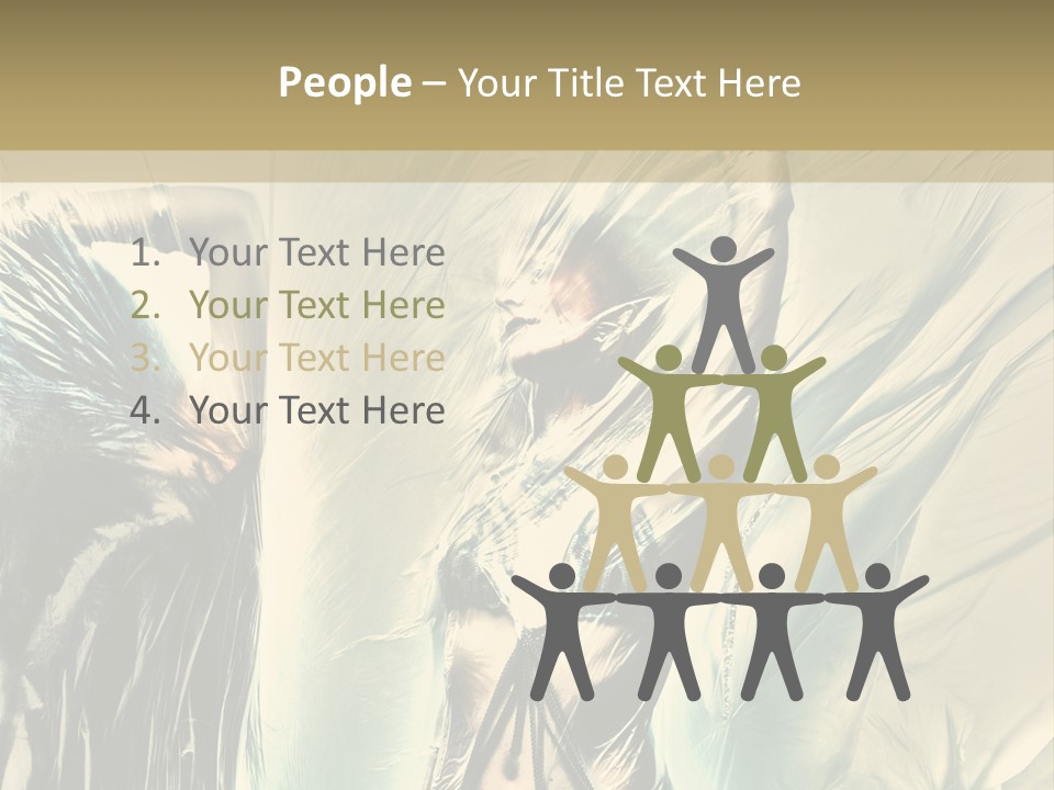 Beautiful Enjoyment Dress PowerPoint Template