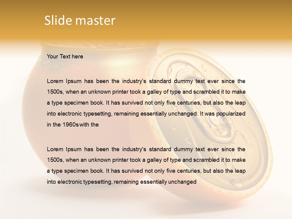 Wet Still Life Part PowerPoint Template