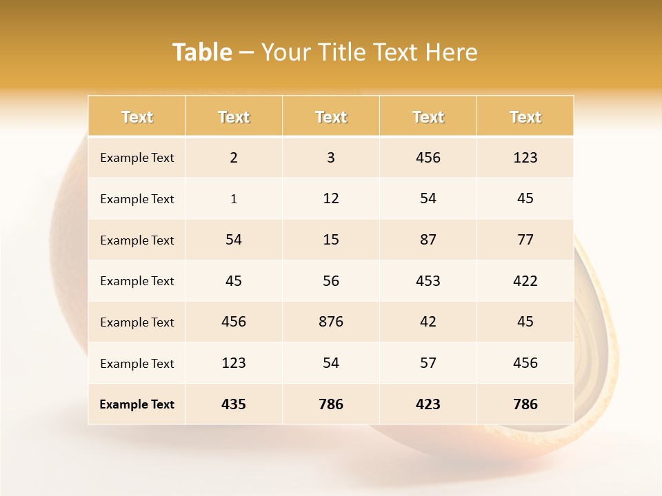 Wet Still Life Part PowerPoint Template