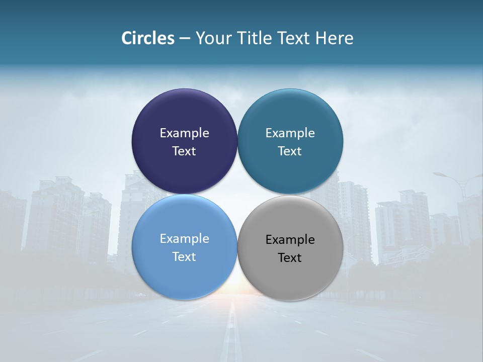 Construction City Road PowerPoint Template