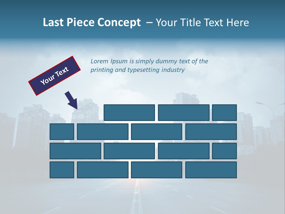 Construction City Road PowerPoint Template