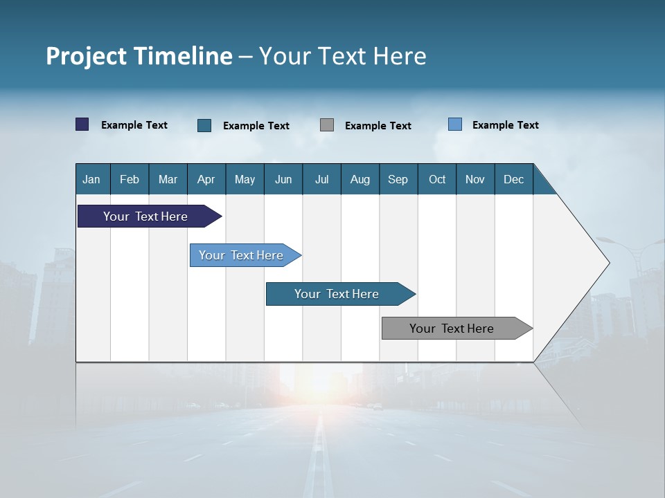 Construction City Road PowerPoint Template