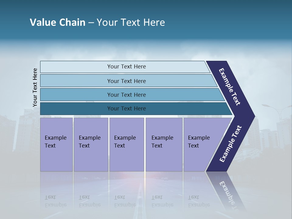 Construction City Road PowerPoint Template