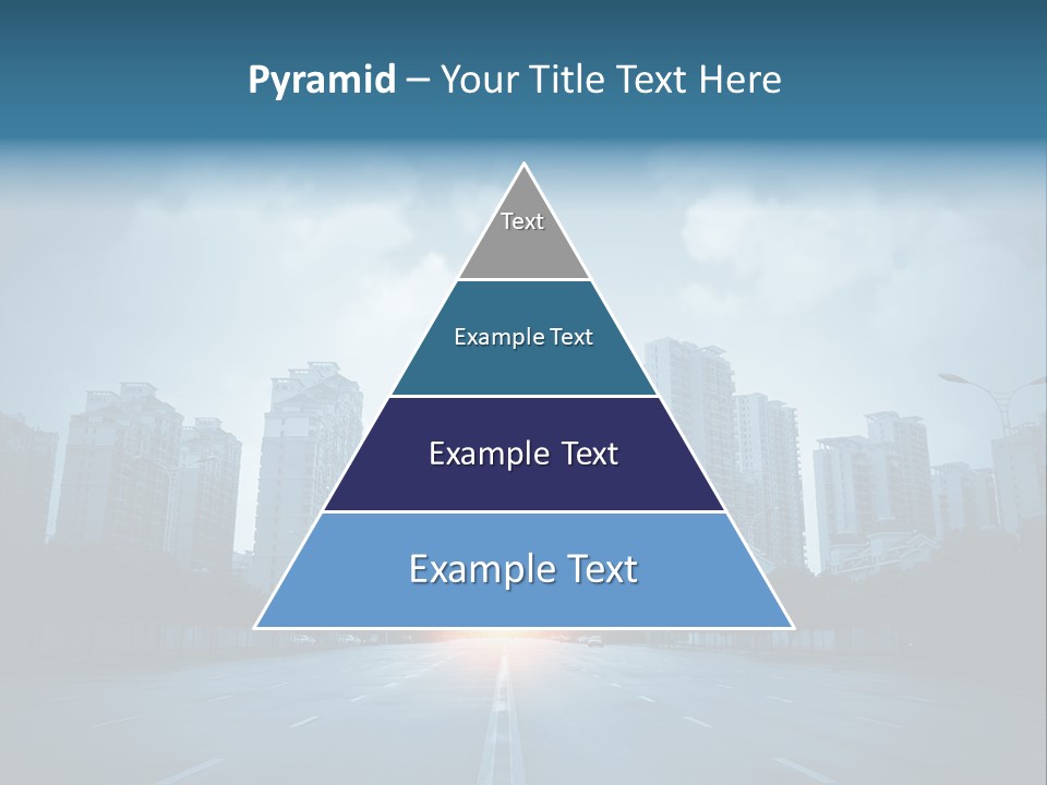 Construction City Road PowerPoint Template