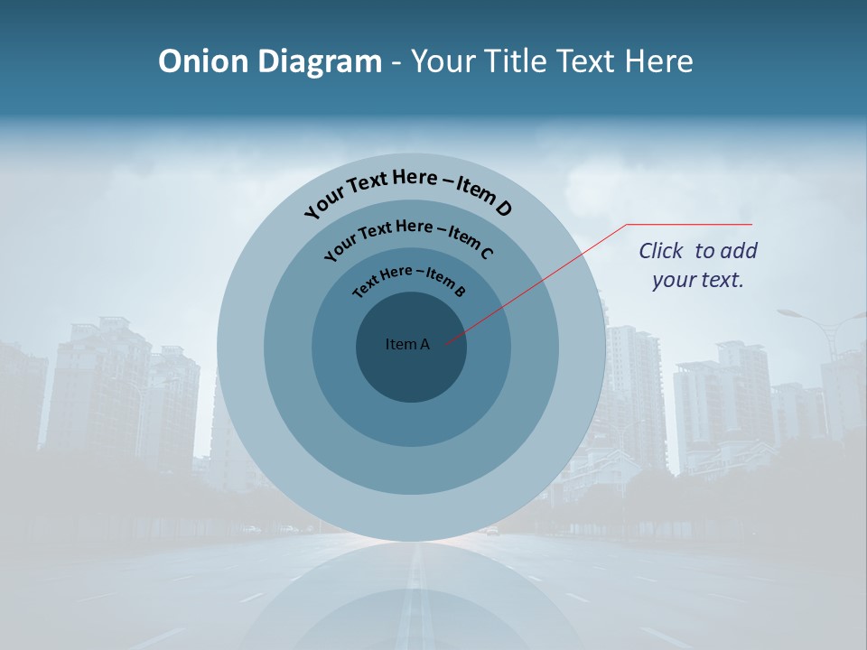 Construction City Road PowerPoint Template