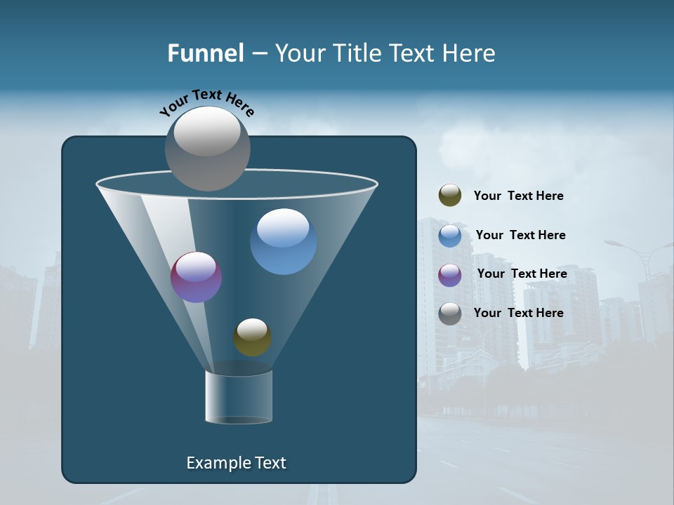 Construction City Road PowerPoint Template