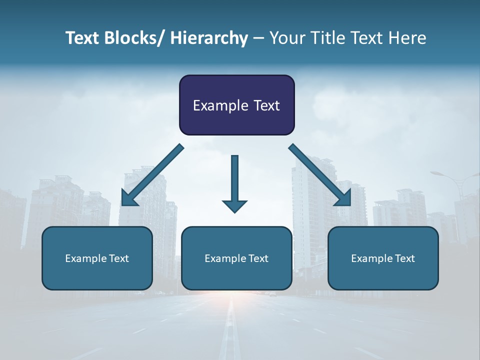 Construction City Road PowerPoint Template