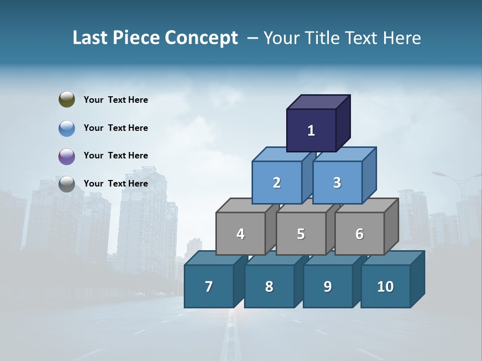 Construction City Road PowerPoint Template