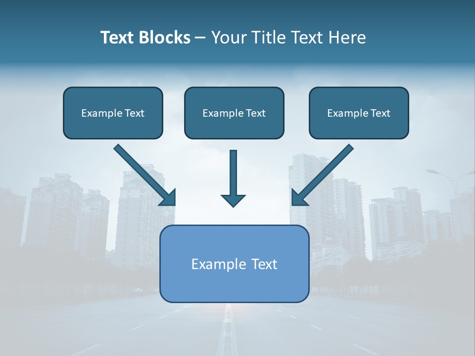 Construction City Road PowerPoint Template