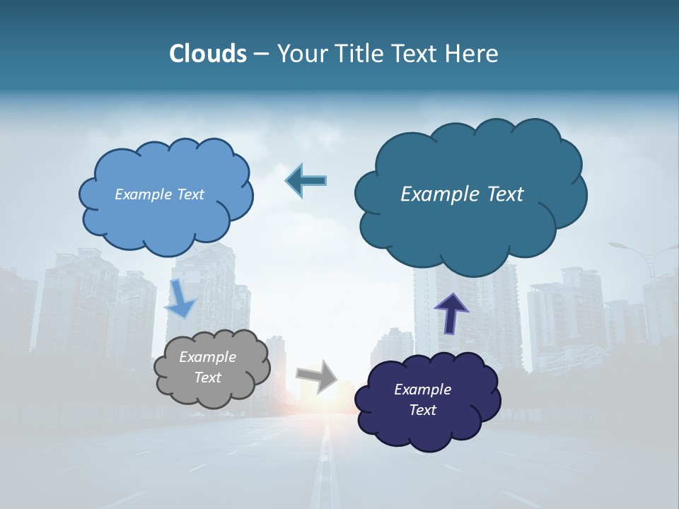 Construction City Road PowerPoint Template