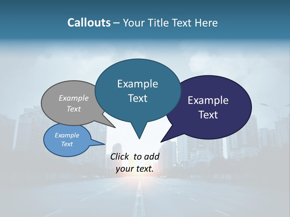Construction City Road PowerPoint Template