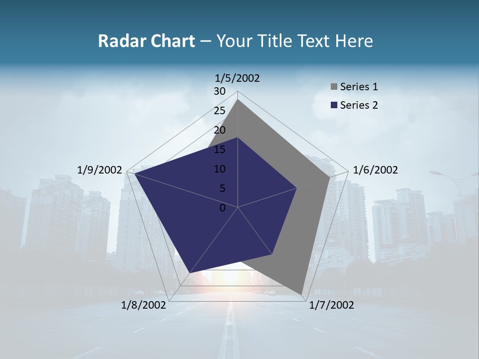 Construction City Road PowerPoint Template