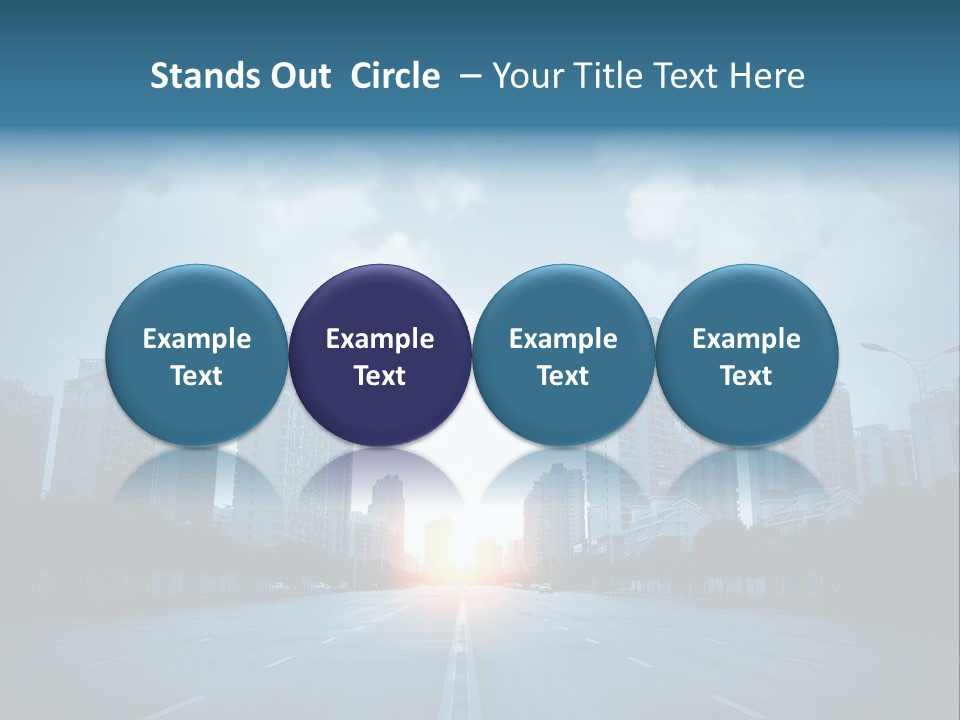 Construction City Road PowerPoint Template