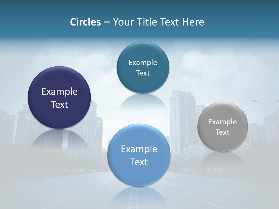 Construction City Road PowerPoint Template