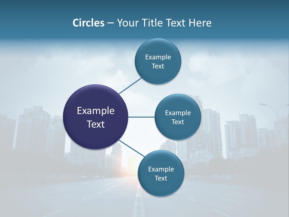 Construction City Road PowerPoint Template