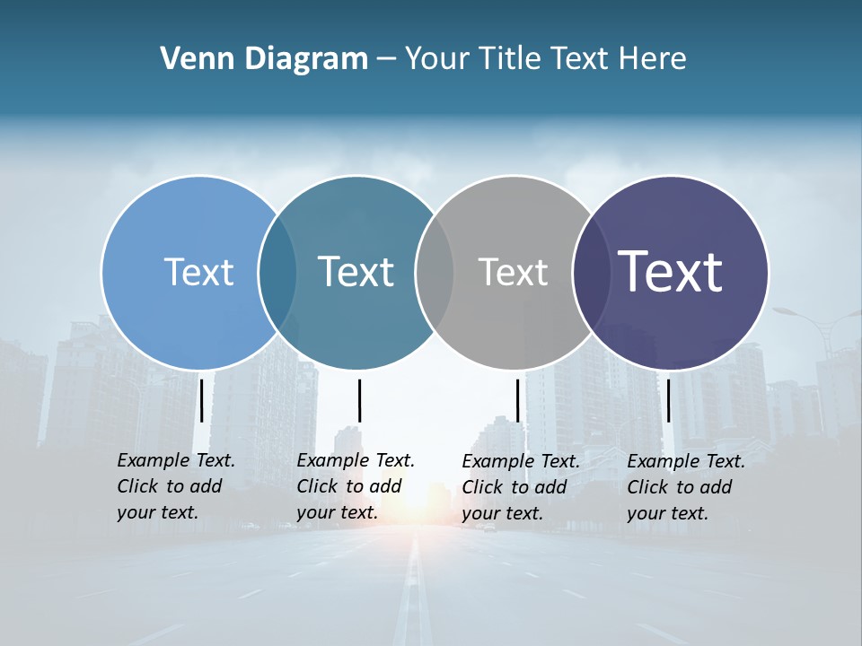 Construction City Road PowerPoint Template