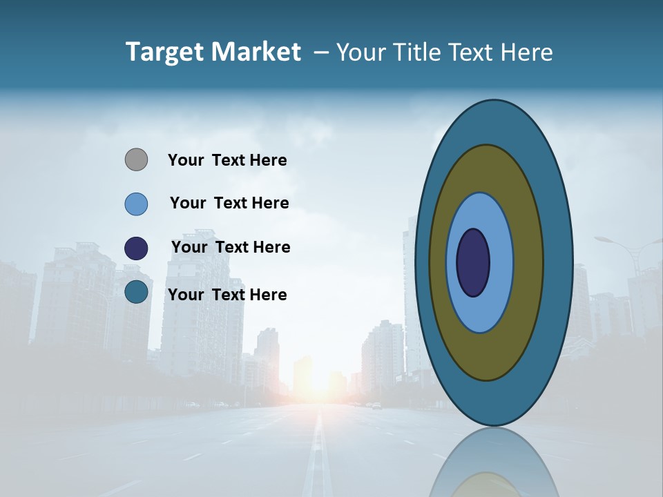 Construction City Road PowerPoint Template