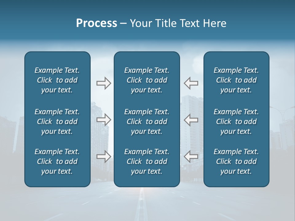 Construction City Road PowerPoint Template