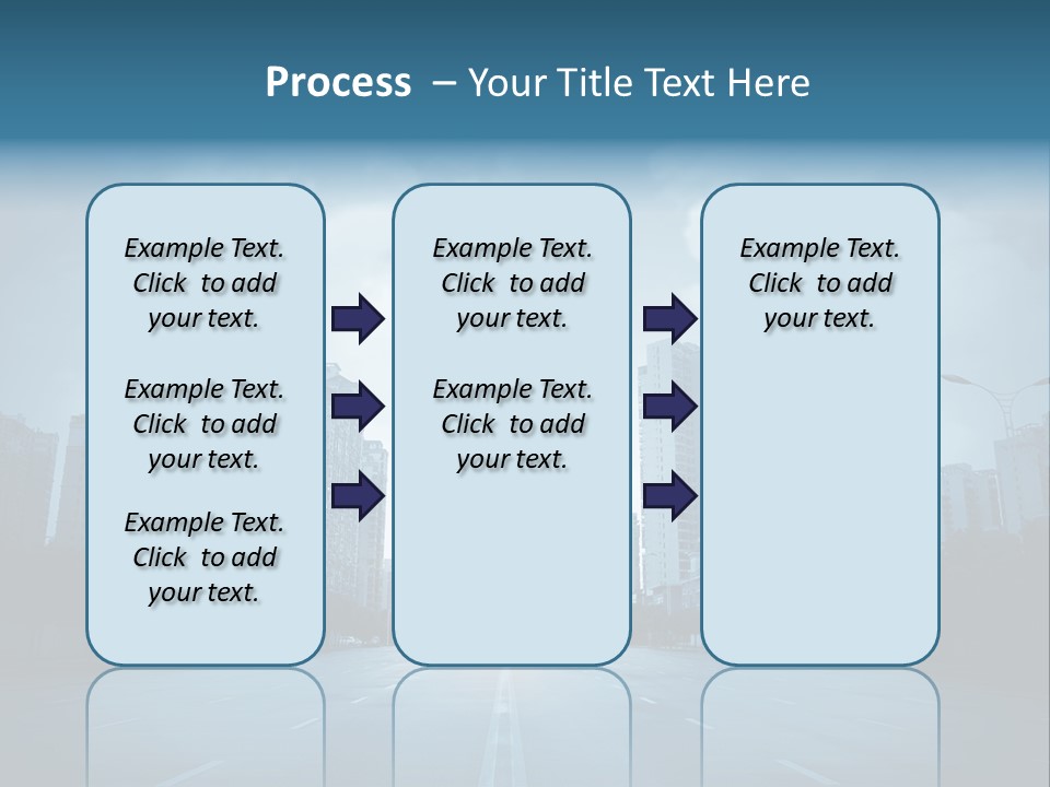 Construction City Road PowerPoint Template
