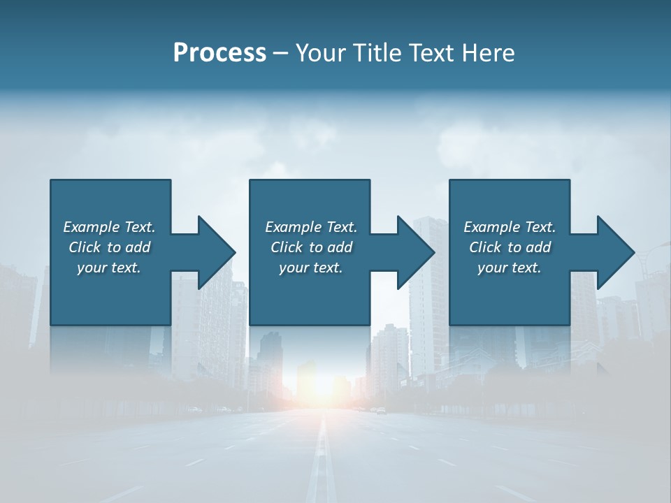 Construction City Road PowerPoint Template