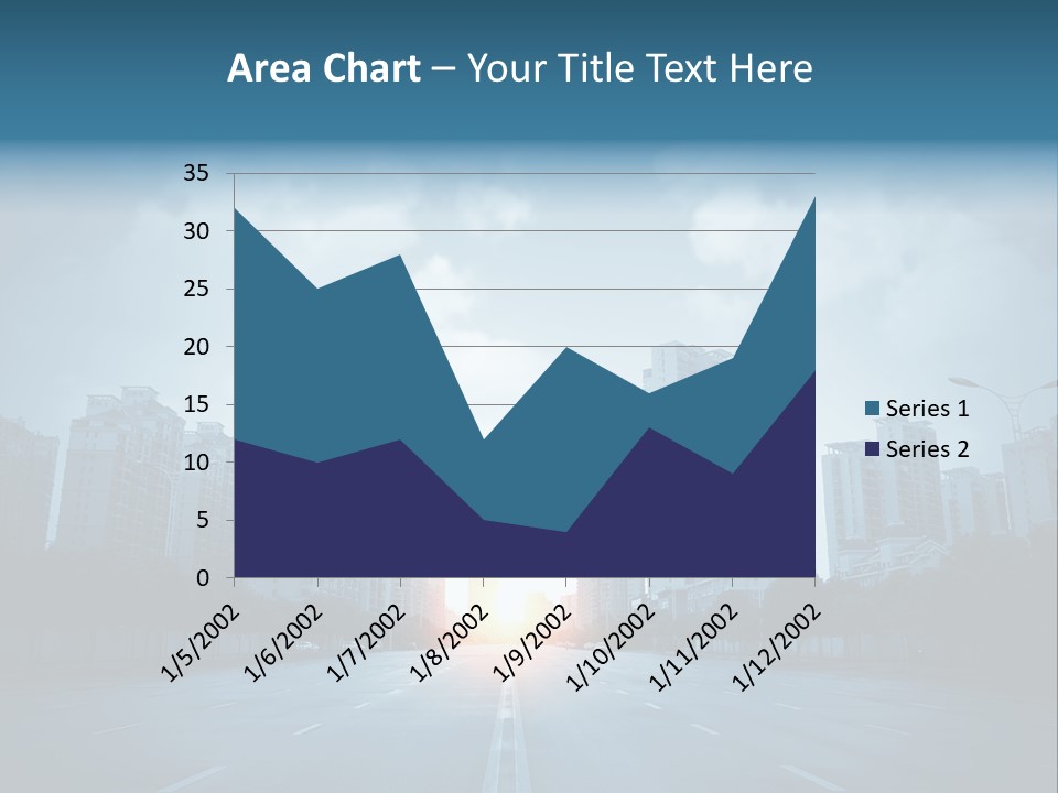Construction City Road PowerPoint Template