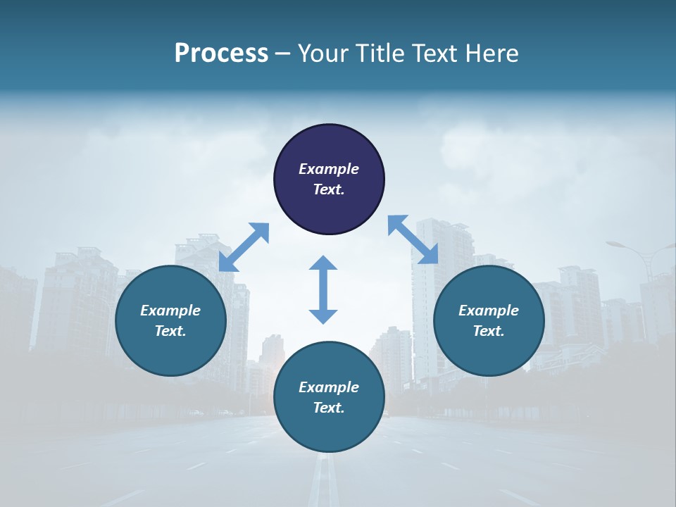 Construction City Road PowerPoint Template