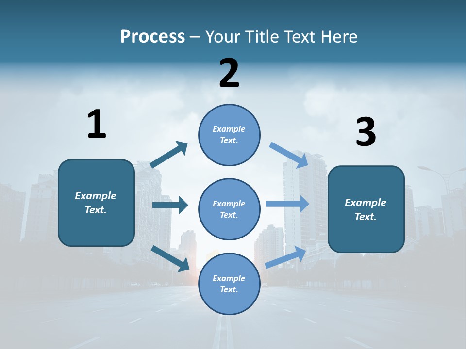Construction City Road PowerPoint Template
